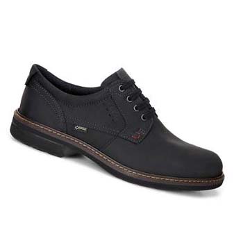 Férfi Ecco Turn Gtx Plain Toe Tie Ruha Cipő Fekete | HU 536VRW